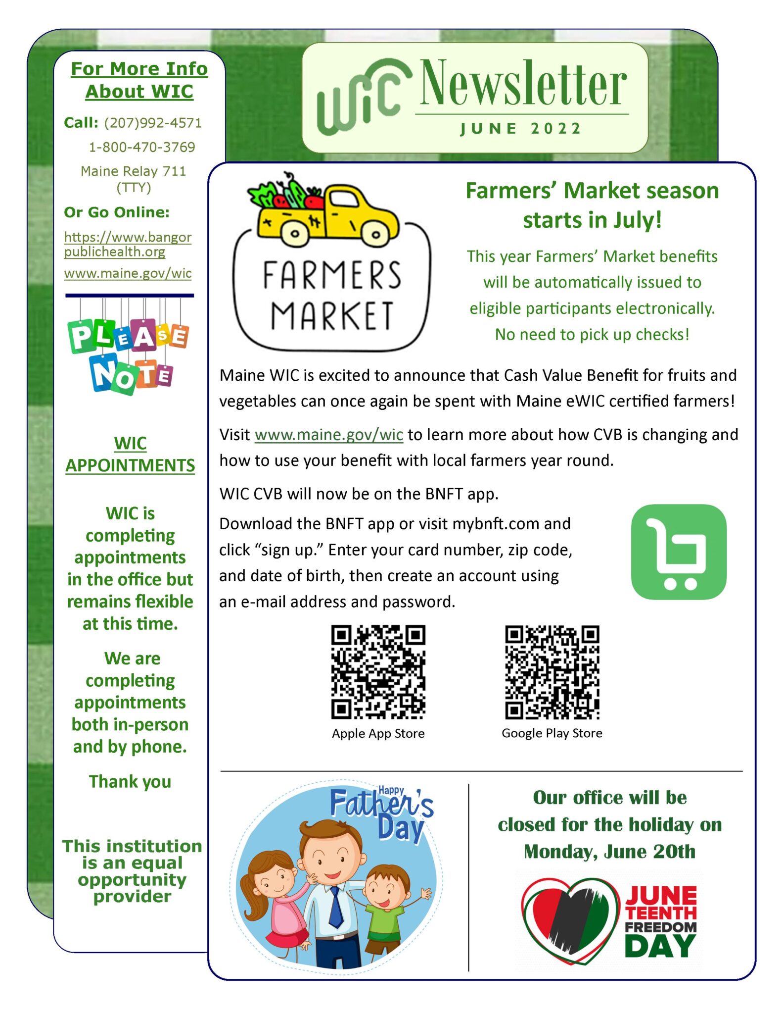 Women, Infants, and Children (WIC) Bangor Public Health